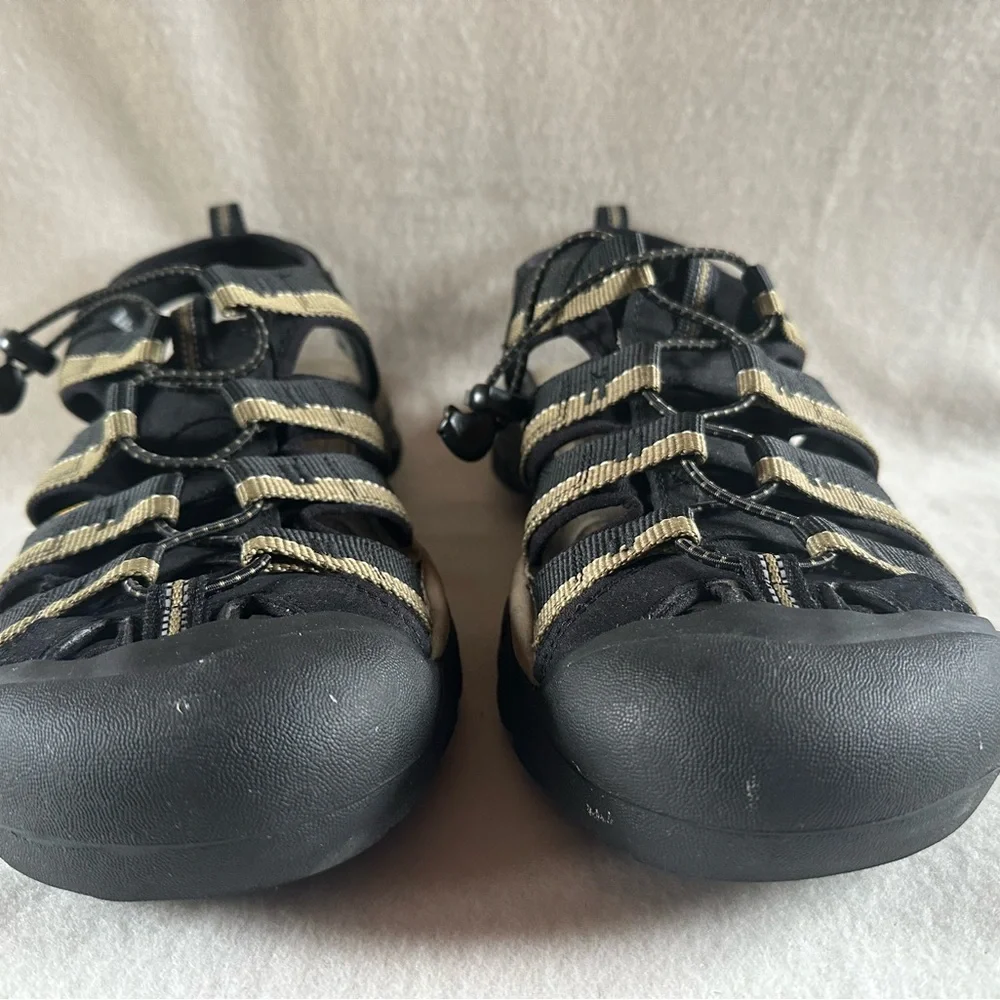 Keen Men’s Newport H2 Black/Stone Grey Sandals Size 12 - Picture 2 of 14